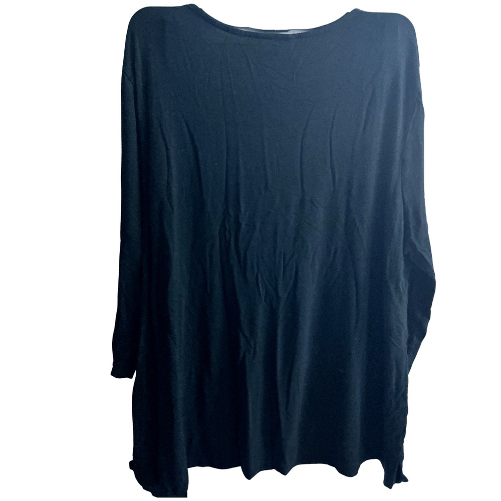 J. JILL Wear Ever Collection Top Black Large - Picture 2 of 3